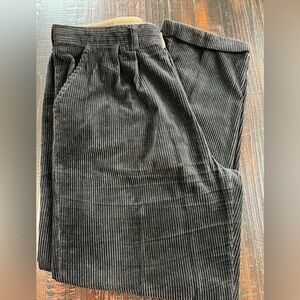 Bert Pulitzer Collectors Edition Mens Black Corduroy Pants Size 41x30 Actual